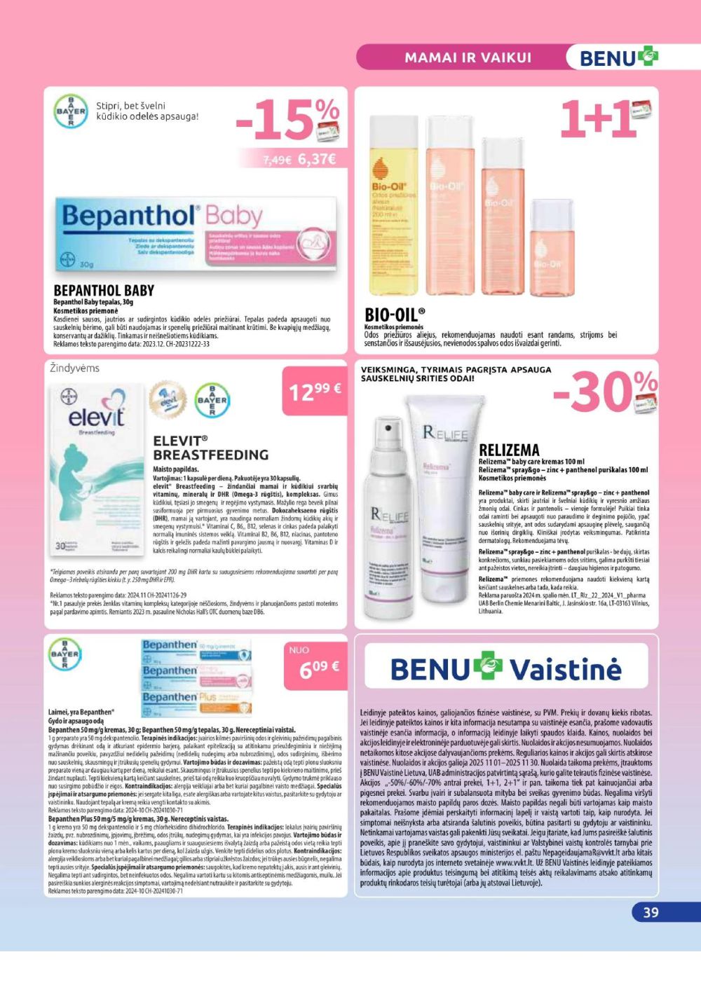 BENU VAISTINĖ (2025 11 01 - 2025 11 30) | 39