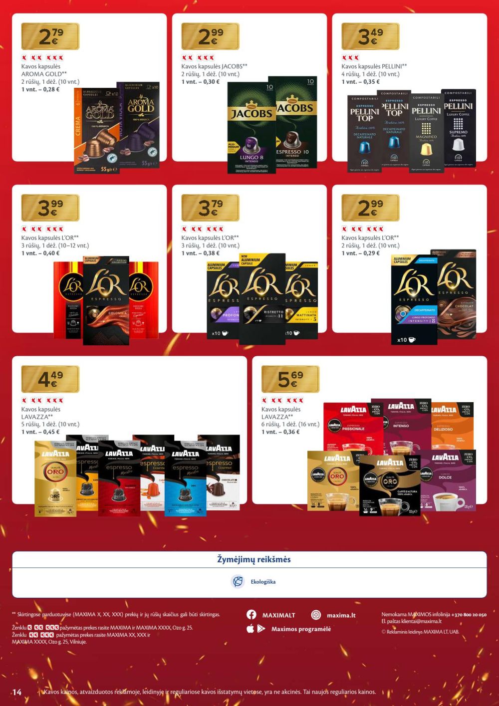 MAXIMA - Nukalta kaina – visada kaip per akciją (2026 01 20 - 2026 01 26) | 14