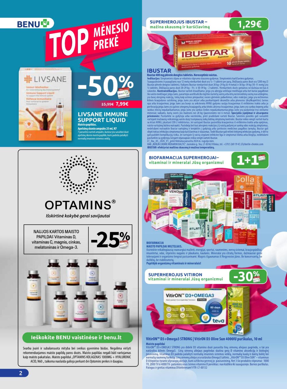 BENU VAISTINĖ (2025 10 01 - 2025 10 31) | 2