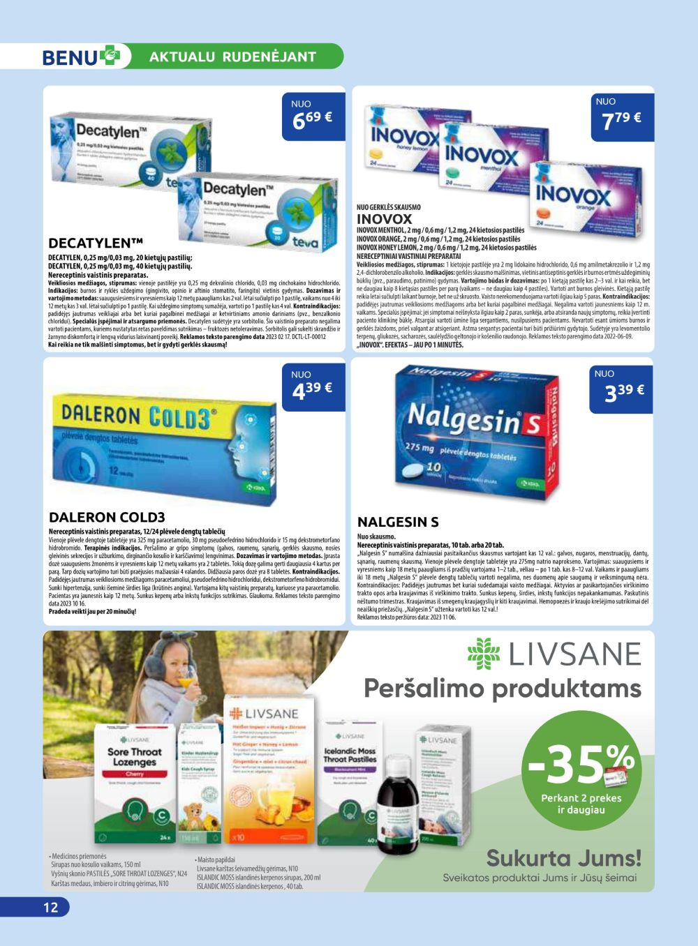 BENU VAISTINĖ (2025 10 01 - 2025 10 31) | 12