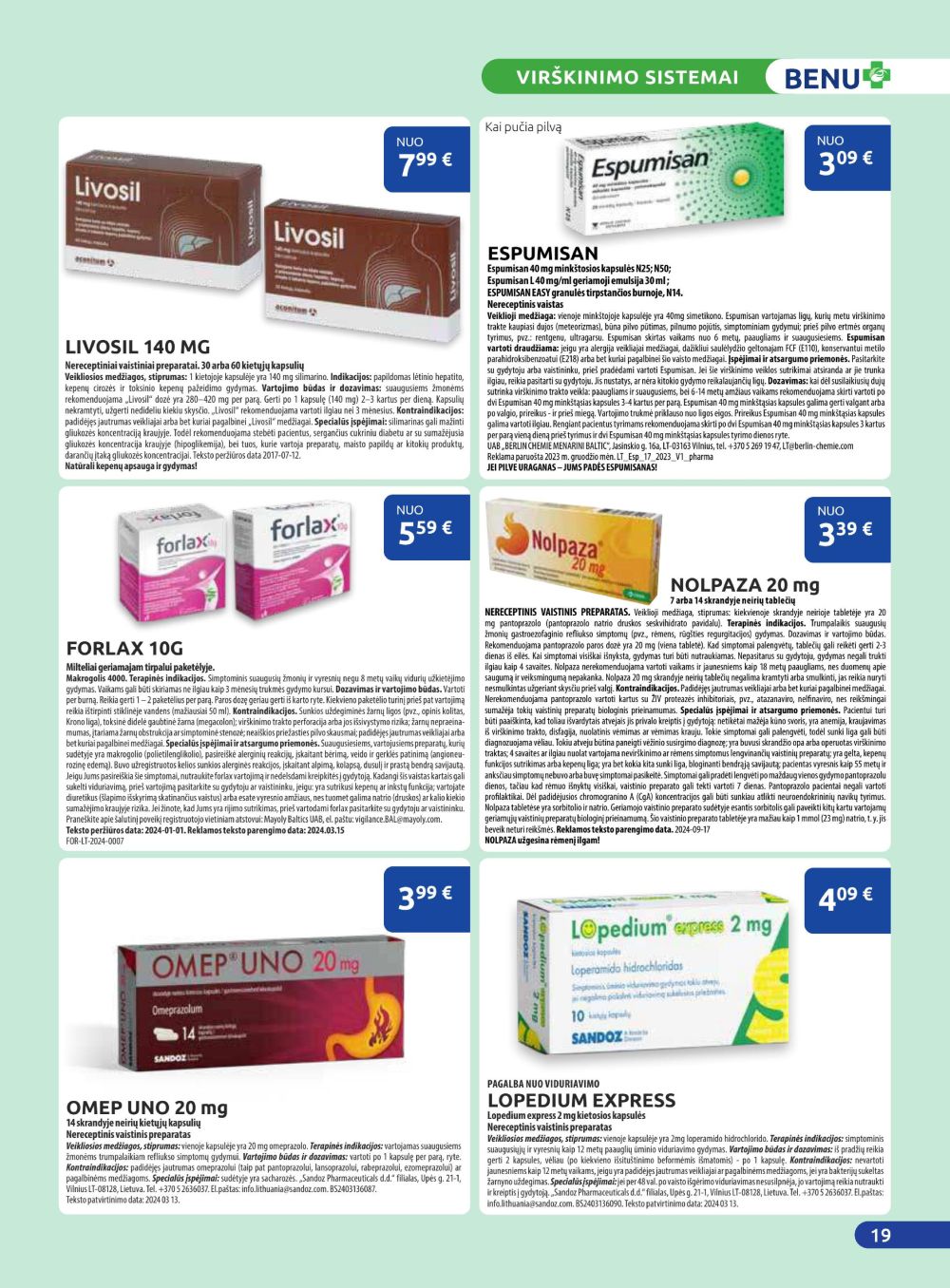 BENU VAISTINĖ (2025 10 01 - 2025 10 31) | 19