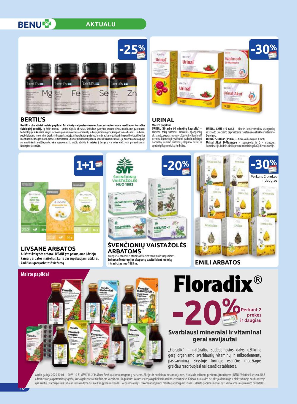 BENU VAISTINĖ (2025 10 01 - 2025 10 31) | 10