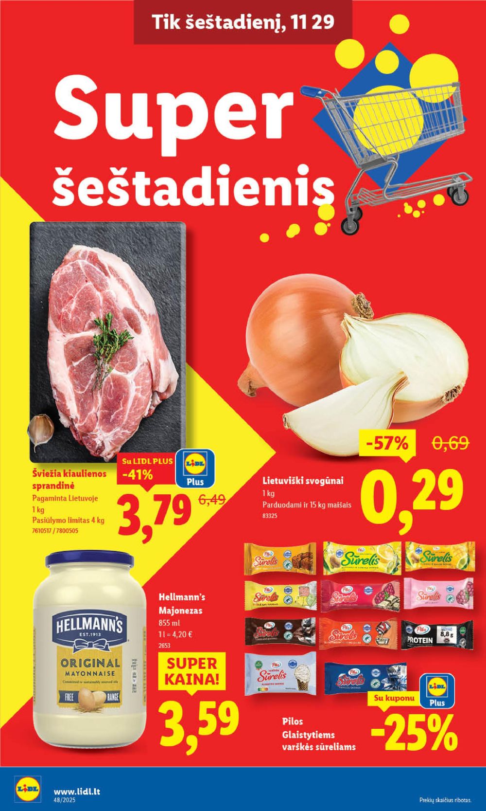 LIDL - Maisto prekių pasiūlymai (2025 11 27 - 2025 11 30) | 2