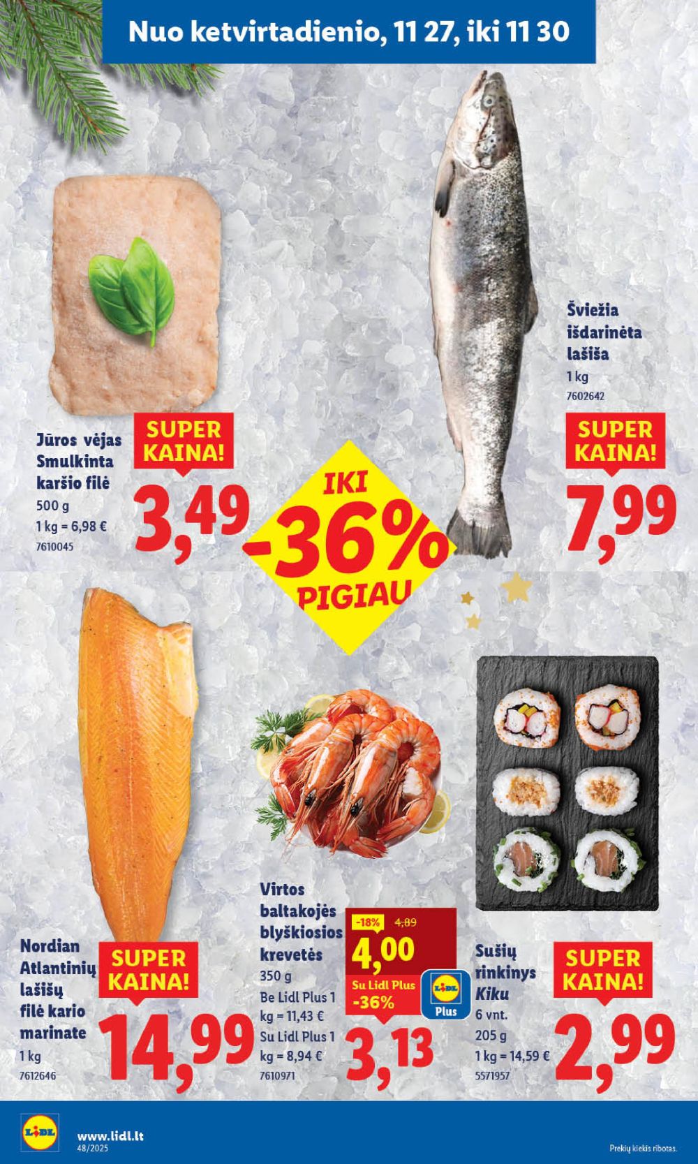 LIDL - Maisto prekių pasiūlymai (2025 11 27 - 2025 11 30) | 11