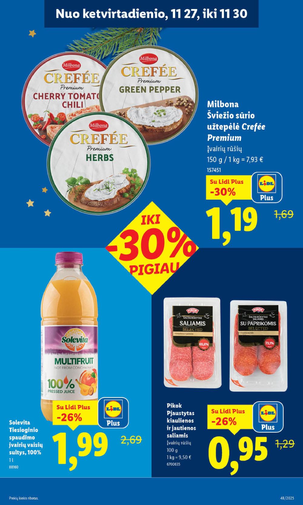 LIDL - Maisto prekių pasiūlymai (2025 11 27 - 2025 11 30) | 13
