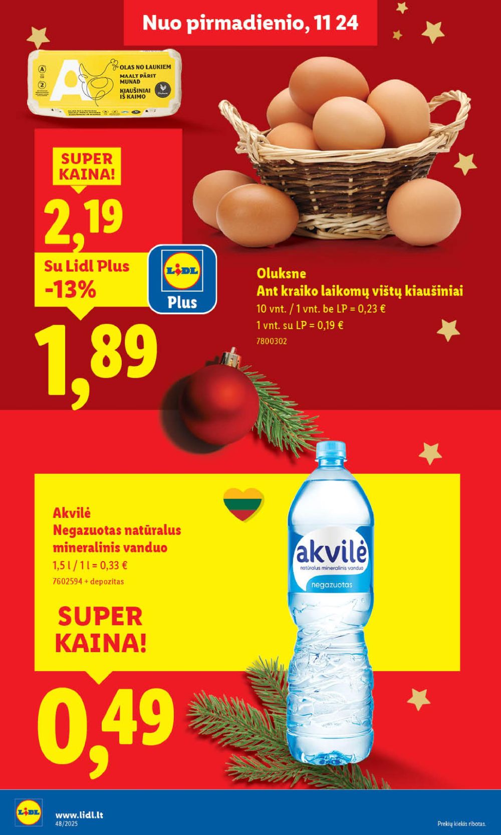LIDL - Maisto prekių pasiūlymai (2025 11 27 - 2025 11 30) | 28