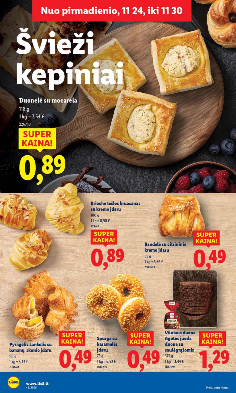 LIDL - Maisto prekių pasiūlymai (2025 11 27 - 2025 11 30) | 8