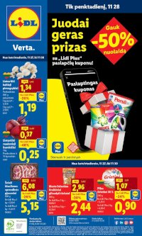 LIDL - Maisto prekių pasiūlymai (2025 11 27 - 2025 11 30)