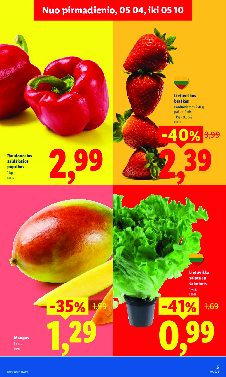 MAISTO PREKIŲ PASIŪLYMAI (2026-05-04 - 2026-05-10) | 5