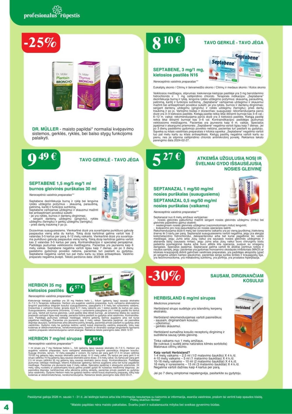 RAMUNĖLĖS VAISTINĖ (2026 01 01 - 2026 01 31) | 4
