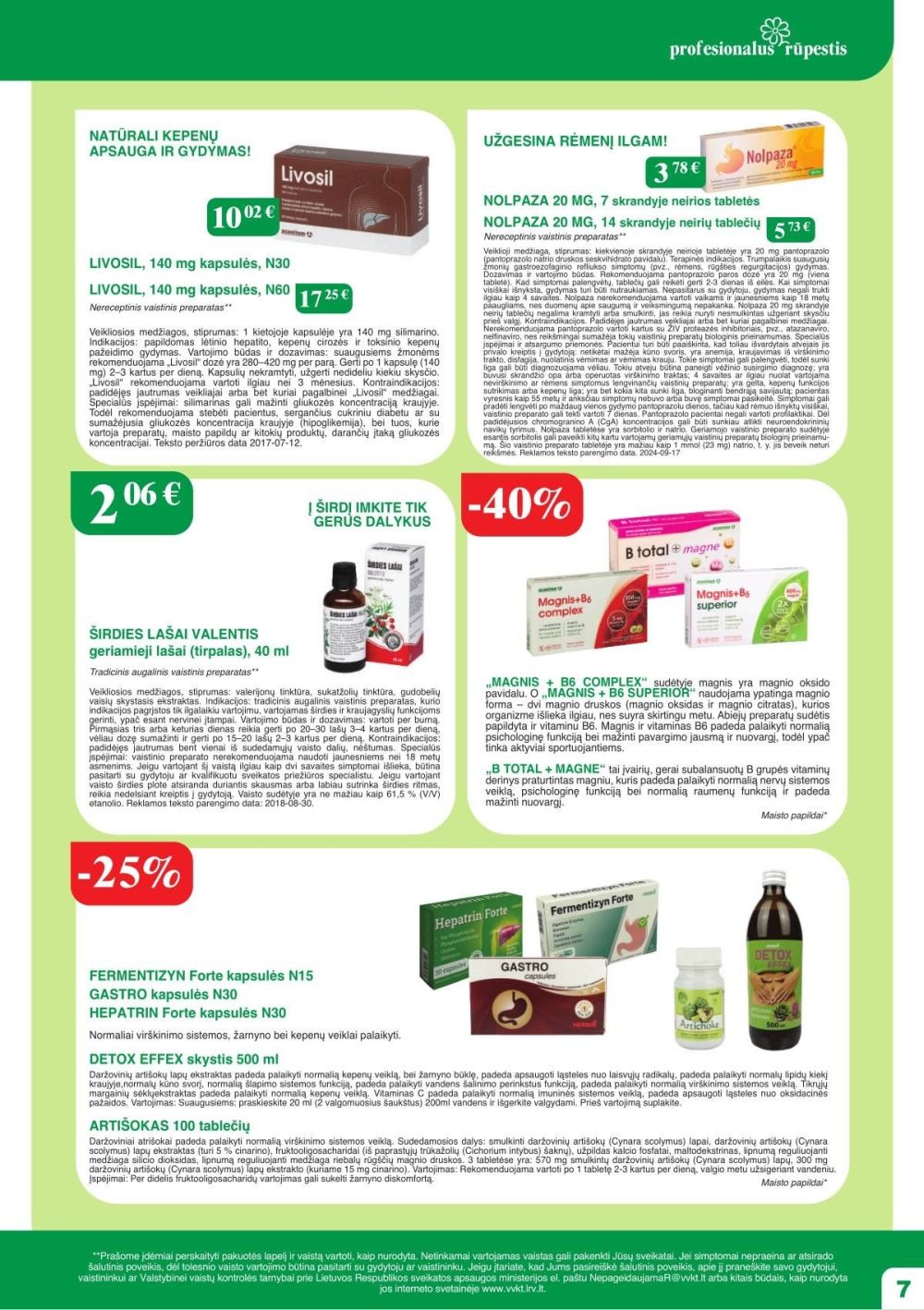 RAMUNĖLĖS VAISTINĖ (2026 01 01 - 2026 01 31) | 7