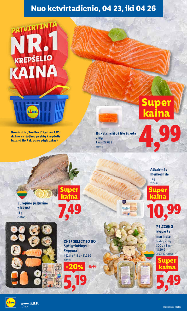 MAISTO PREKIŲ PASIŪLYMAI (2026-04-20 - 2026-04-26) | 34