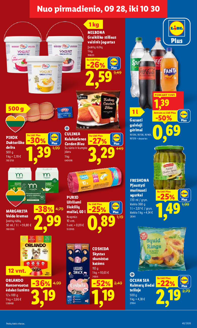 MAISTO PREKIŲ PASIŪLYMAI (2026-09-28 - 2026-10-04) | 3