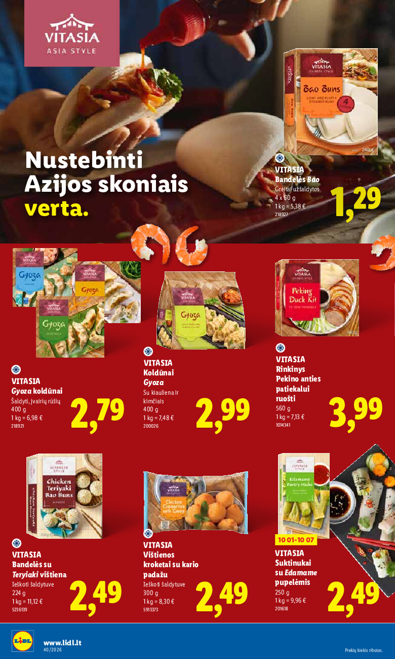 MAISTO PREKIŲ PASIŪLYMAI (2026-09-28 - 2026-10-04) | 28