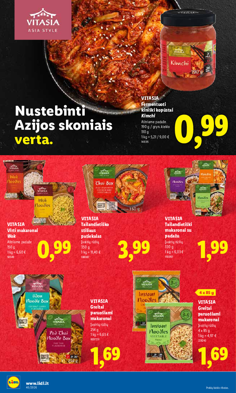 MAISTO PREKIŲ PASIŪLYMAI (2026-09-28 - 2026-10-04) | 30