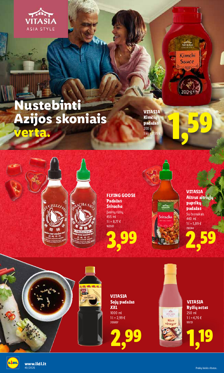 MAISTO PREKIŲ PASIŪLYMAI (2026-09-28 - 2026-10-04) | 32