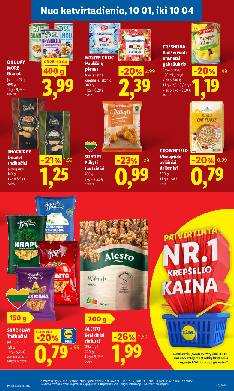 MAISTO PREKIŲ PASIŪLYMAI (2026-09-28 - 2026-10-04) | 37