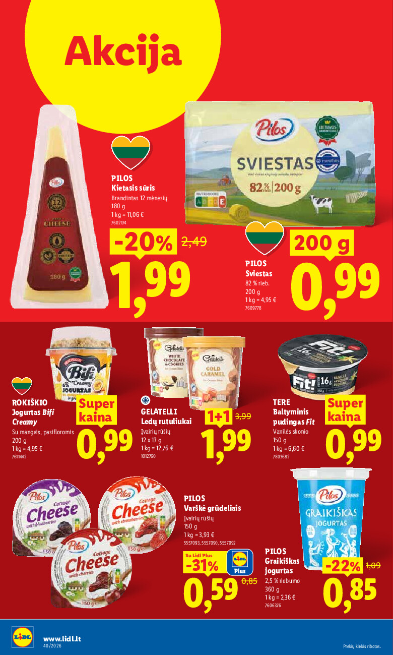 MAISTO PREKIŲ PASIŪLYMAI (2026-09-28 - 2026-10-04) | 38
