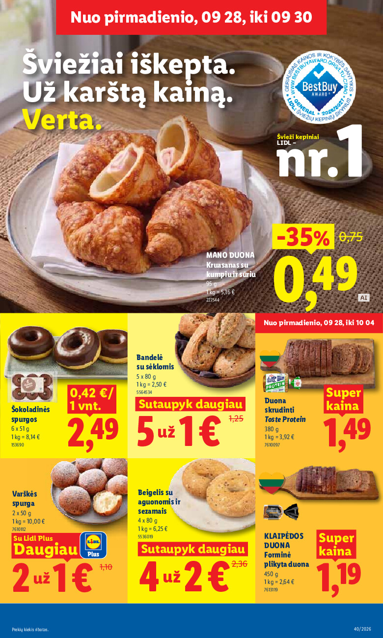 MAISTO PREKIŲ PASIŪLYMAI (2026-09-28 - 2026-10-04) | 5