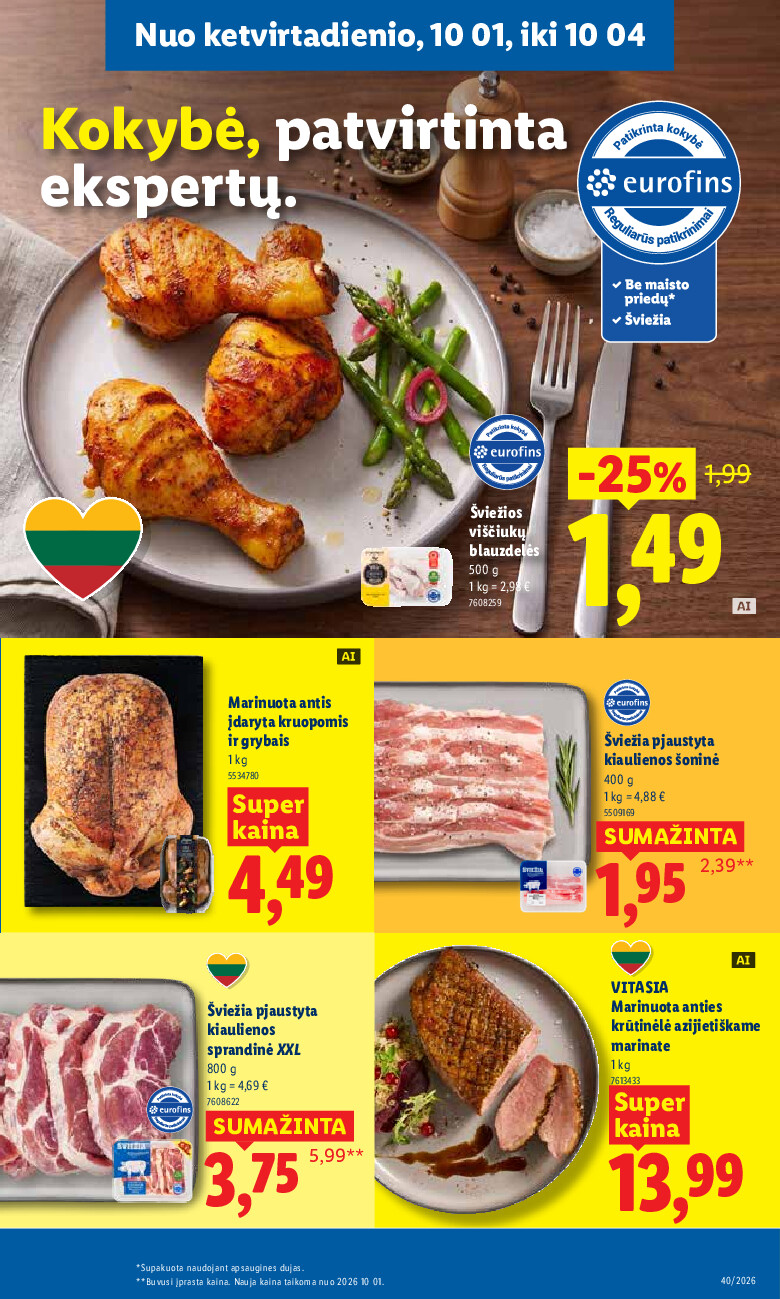 MAISTO PREKIŲ PASIŪLYMAI (2026-09-28 - 2026-10-04) | 49