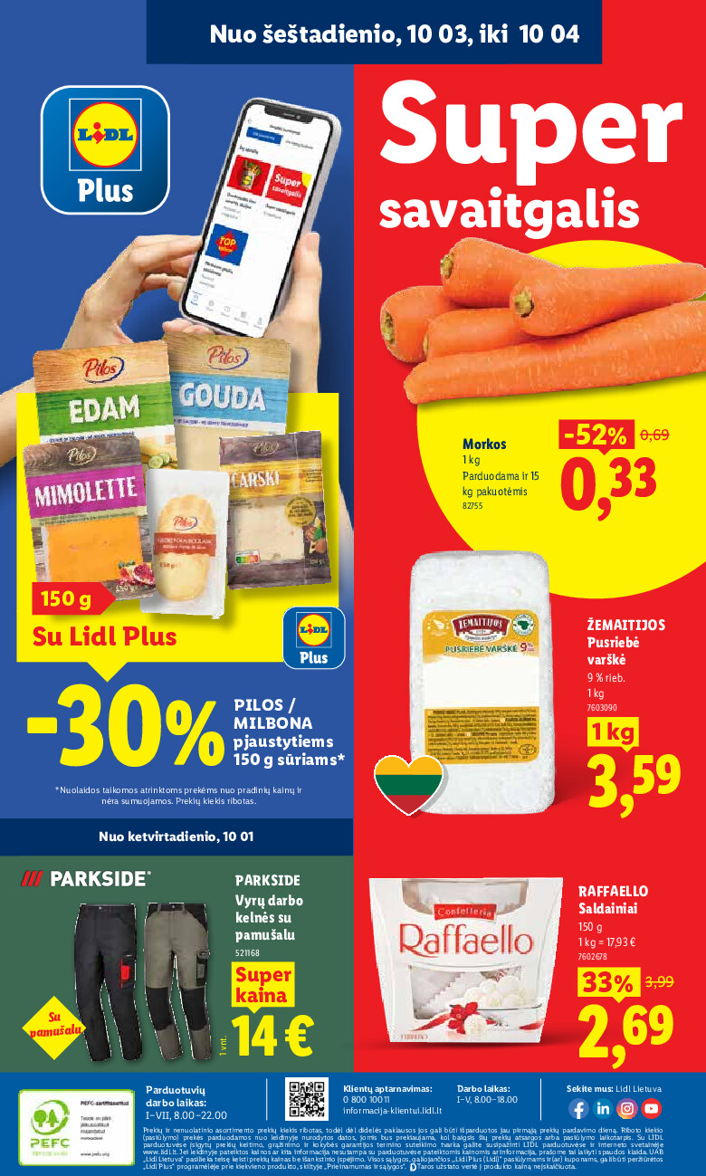 MAISTO PREKIŲ PASIŪLYMAI (2026-09-28 - 2026-10-04) | 50