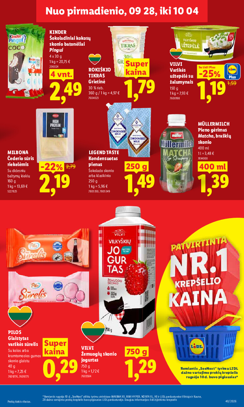MAISTO PREKIŲ PASIŪLYMAI (2026-09-28 - 2026-10-04) | 9