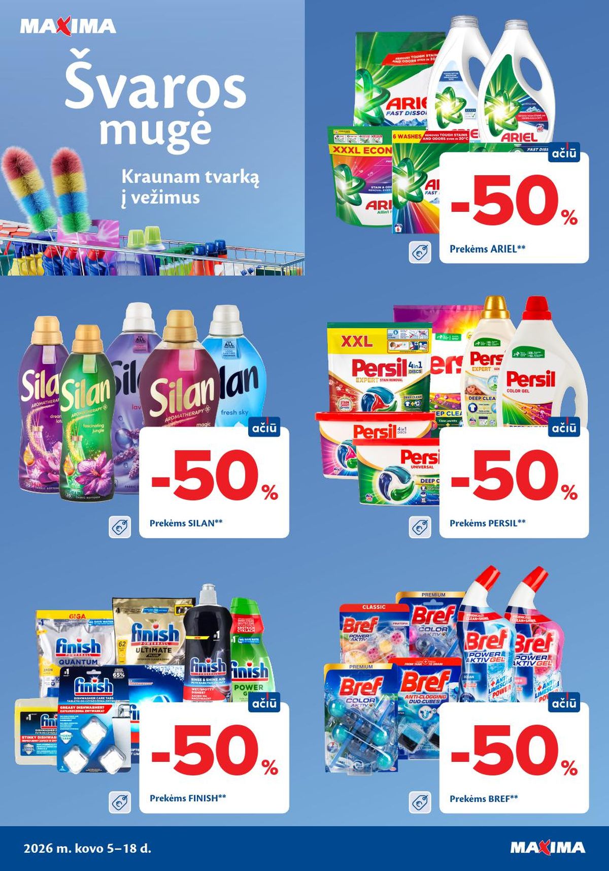 MAXIMA - Švaros mugė (2026 03 05 - 2026 03 18) | 1