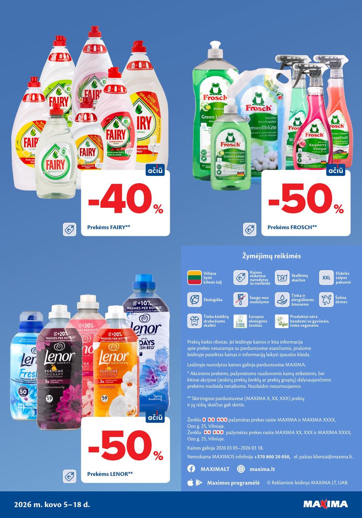 MAXIMA - Švaros mugė (2026 03 05 - 2026 03 18) | 60