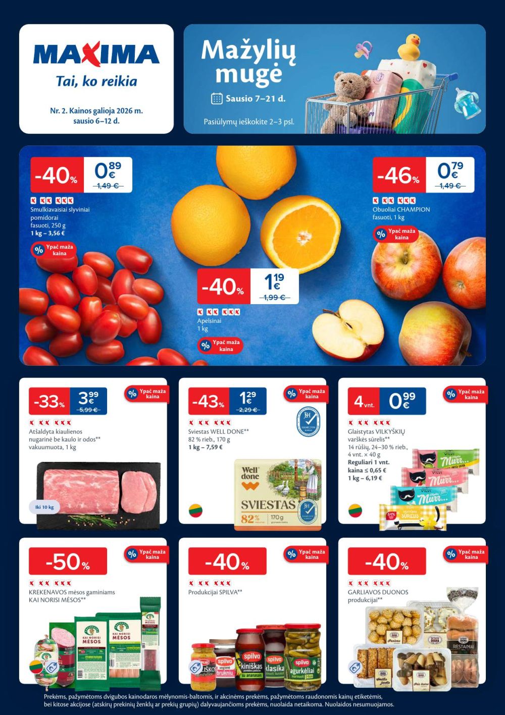 MAXIMA - Kaininis leidinys Nr.2 (2026 01 06 - 2026 01 12) | 1