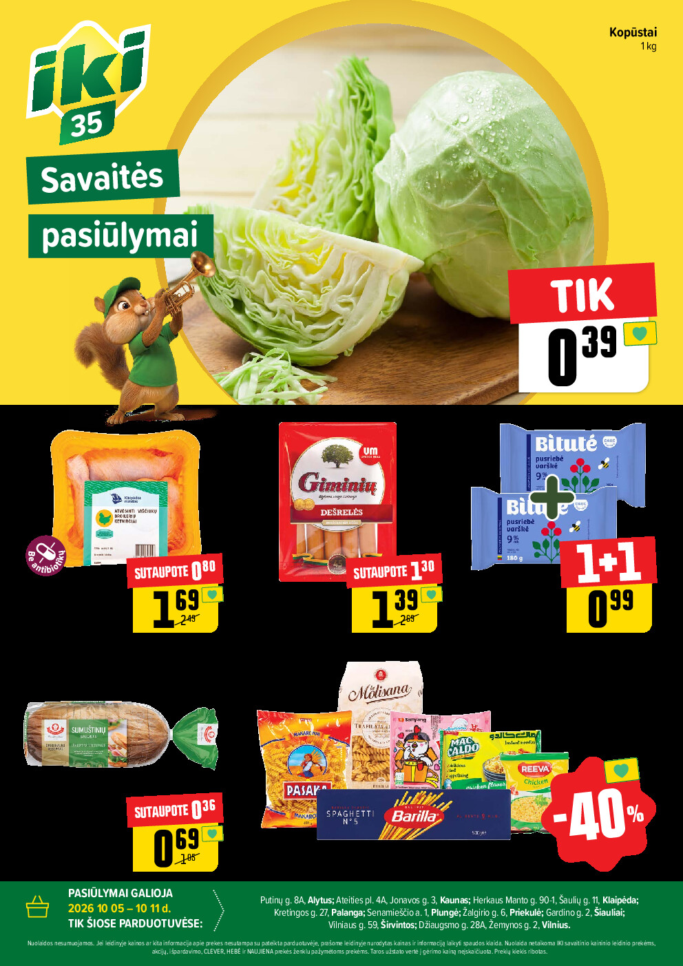 Specialūs pasiūlymai IKI parduotuvės klientams (2026-10-05 - 2026-10-11) | 1