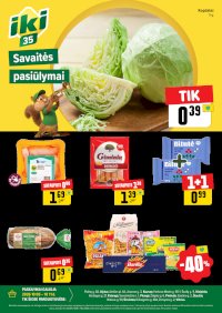 Specialūs pasiūlymai IKI parduotuvės klientams (2026-10-05 - 2026-10-11)