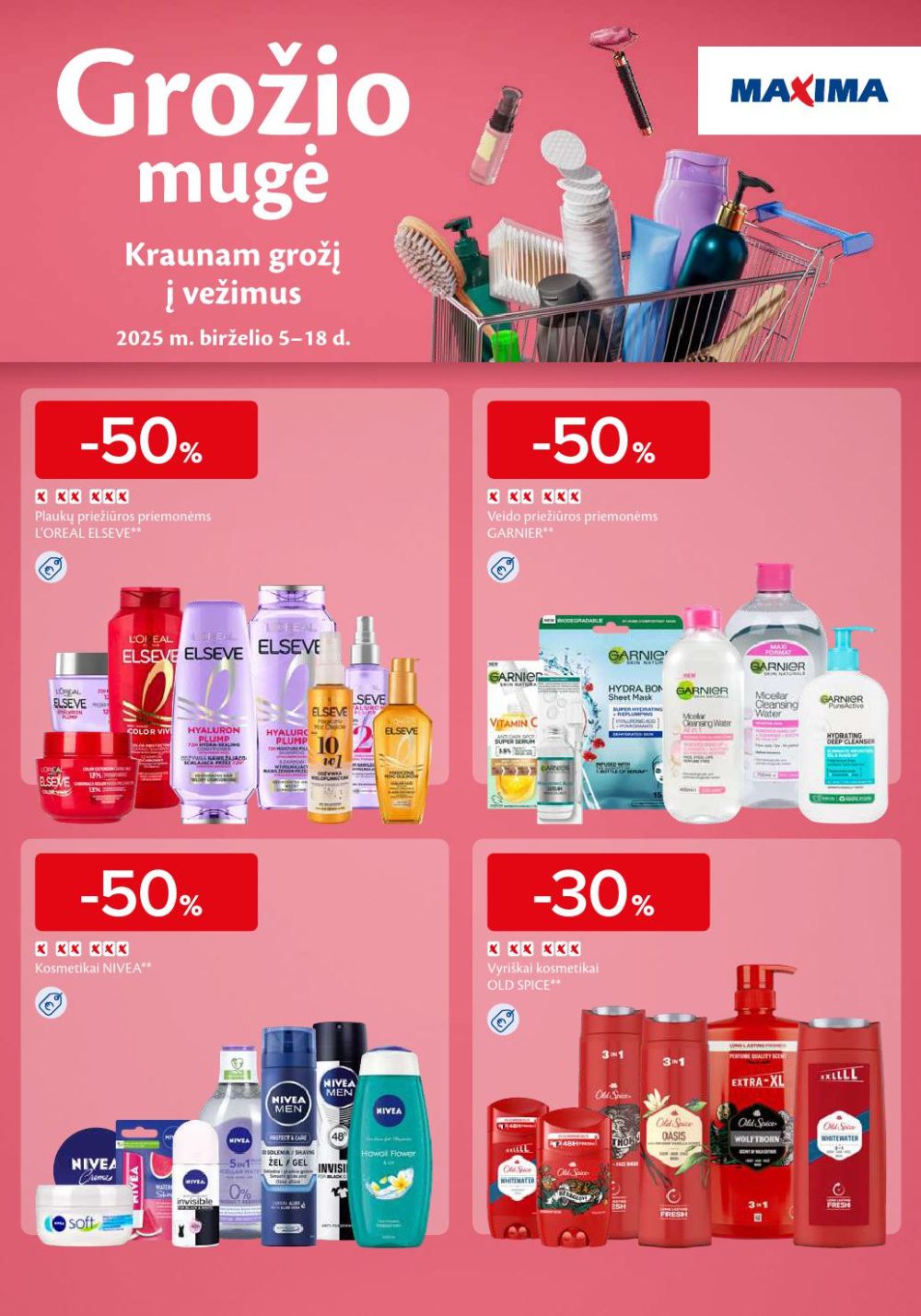 MAXIMA - leidinys „Grožio mugė“ (2025 06 05 - 2025 06 18) | 1