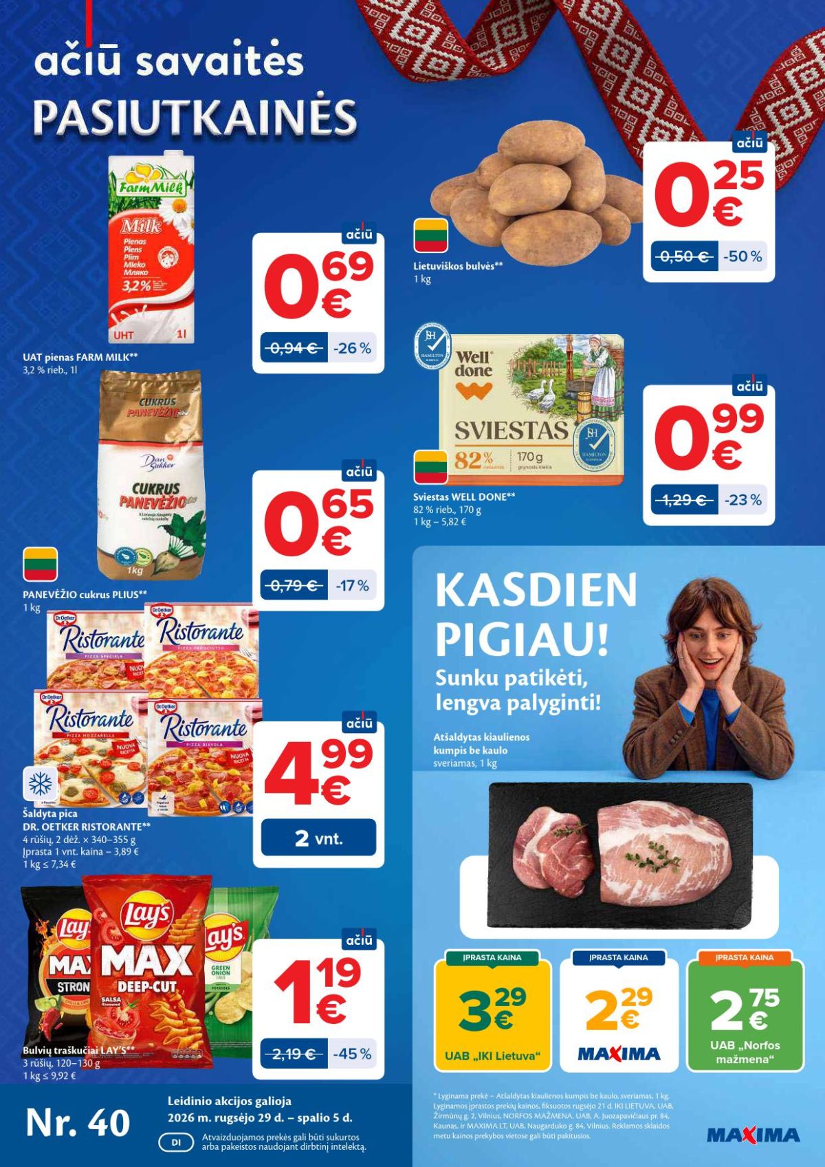 MAXIMA - Kaininis leidinys Nr.40 (2026 09 29 - 2026 10 05) | 1