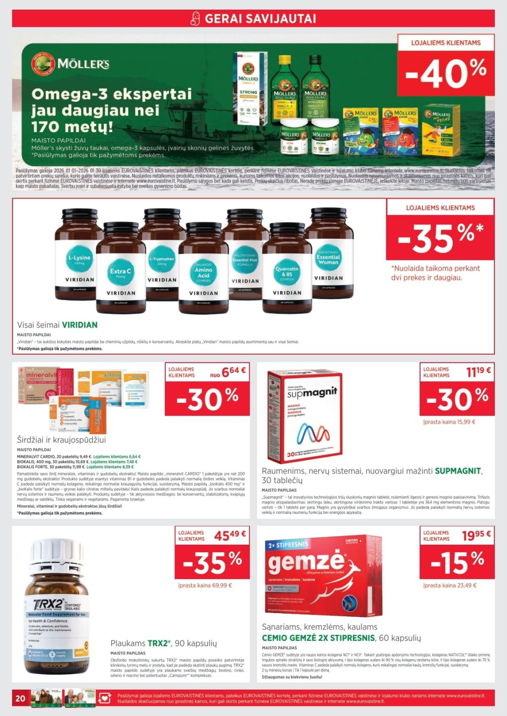 EUROVAISTINĖ (2026 01 01 - 2026 01 31) | 20