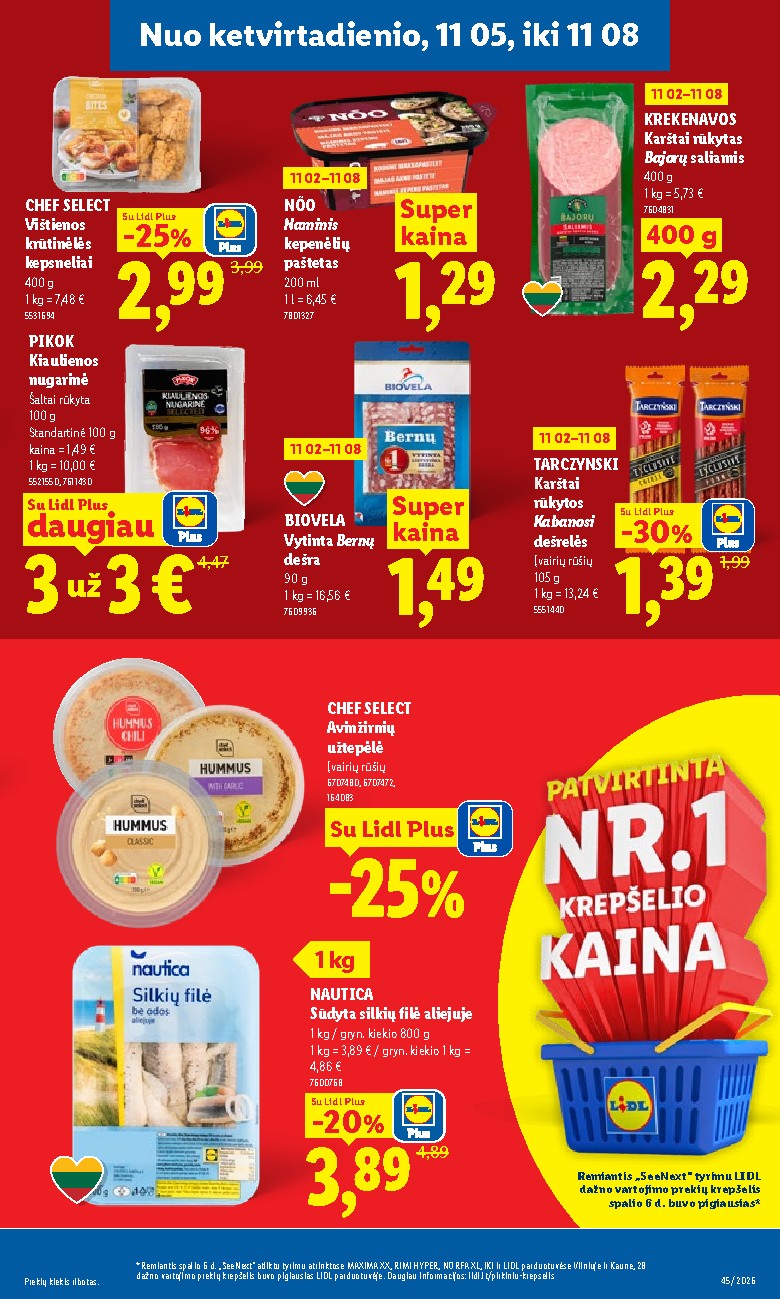 MAISTO PREKIŲ PASIŪLYMAI (2026-11-02 - 2026-11-08) | 29
