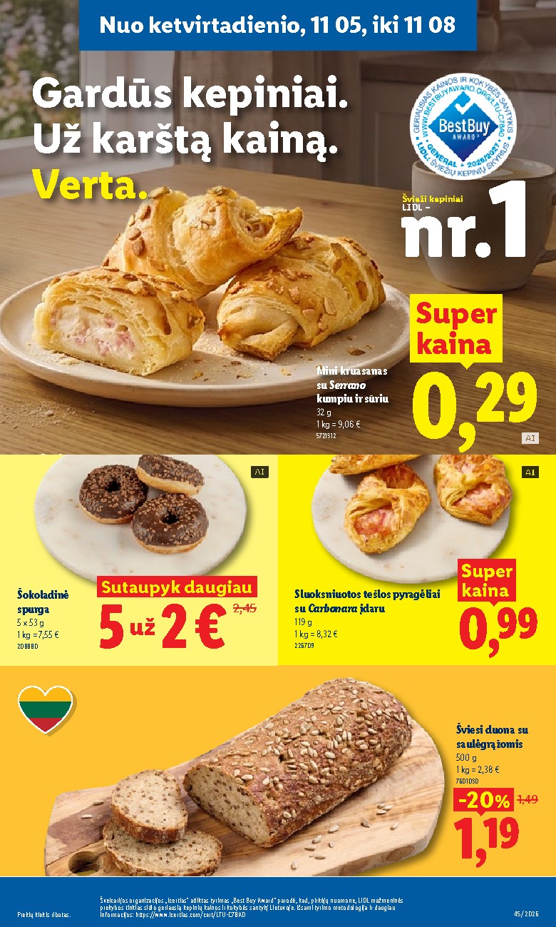 MAISTO PREKIŲ PASIŪLYMAI (2026-11-02 - 2026-11-08) | 31