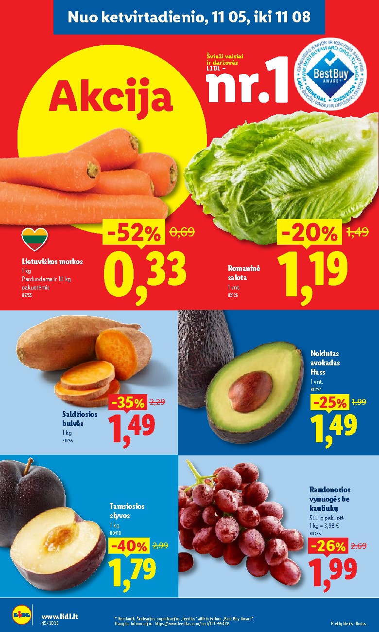 MAISTO PREKIŲ PASIŪLYMAI (2026-11-02 - 2026-11-08) | 32