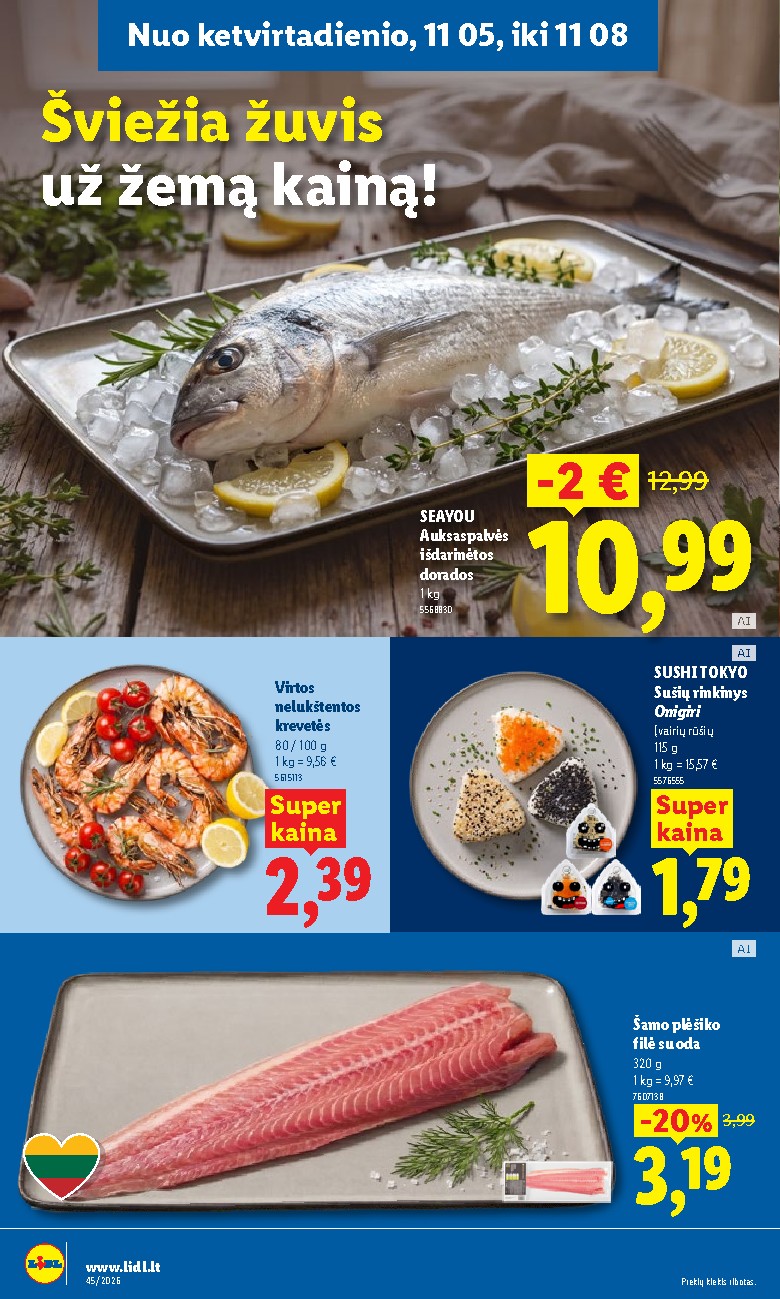 MAISTO PREKIŲ PASIŪLYMAI (2026-11-02 - 2026-11-08) | 34