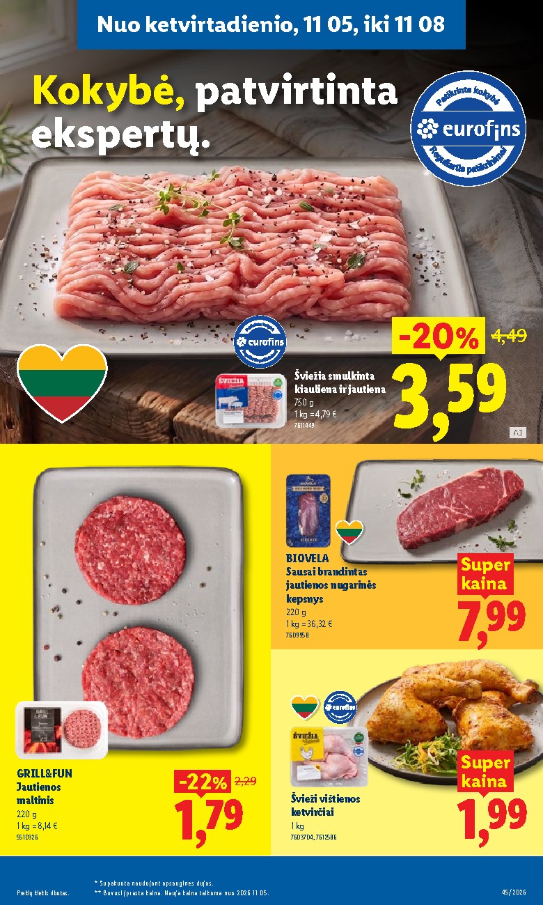 MAISTO PREKIŲ PASIŪLYMAI (2026-11-02 - 2026-11-08) | 35