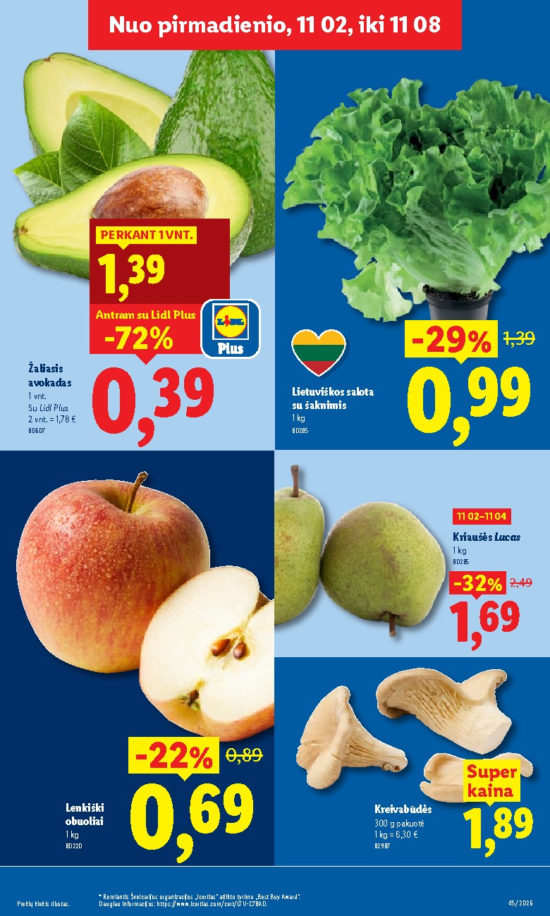 MAISTO PREKIŲ PASIŪLYMAI (2026-11-02 - 2026-11-08) | 5