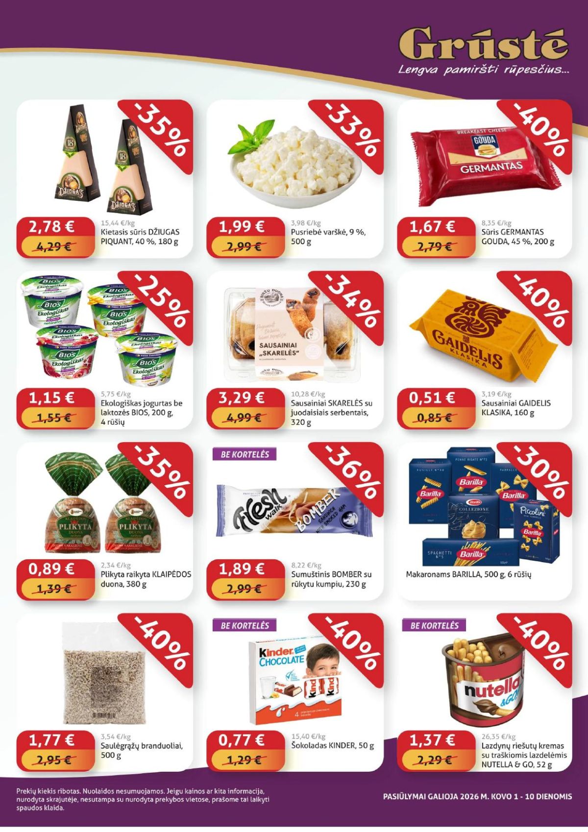 GRŪSTĖ - Ko gero pigiau nerasi (2026 03 01 - 2026 03 10) | 3