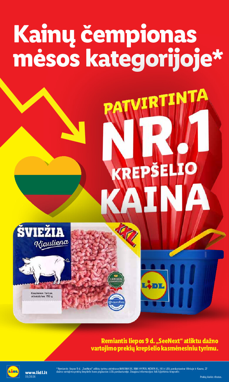 MAISTO PREKIŲ PASIŪLYMAI (2026-08-10 - 2026-08-16) | 2