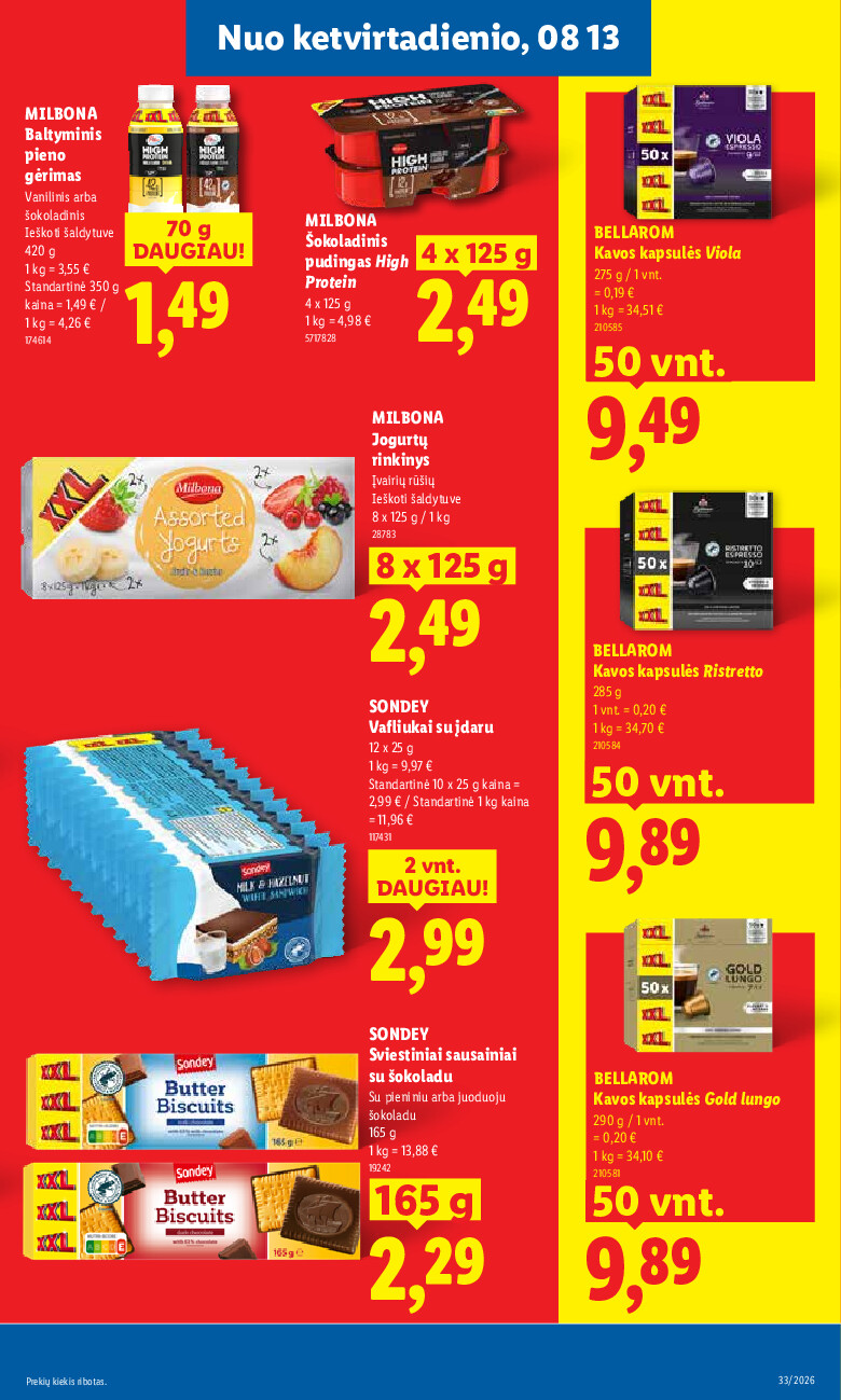 MAISTO PREKIŲ PASIŪLYMAI (2026-08-10 - 2026-08-16) | 25