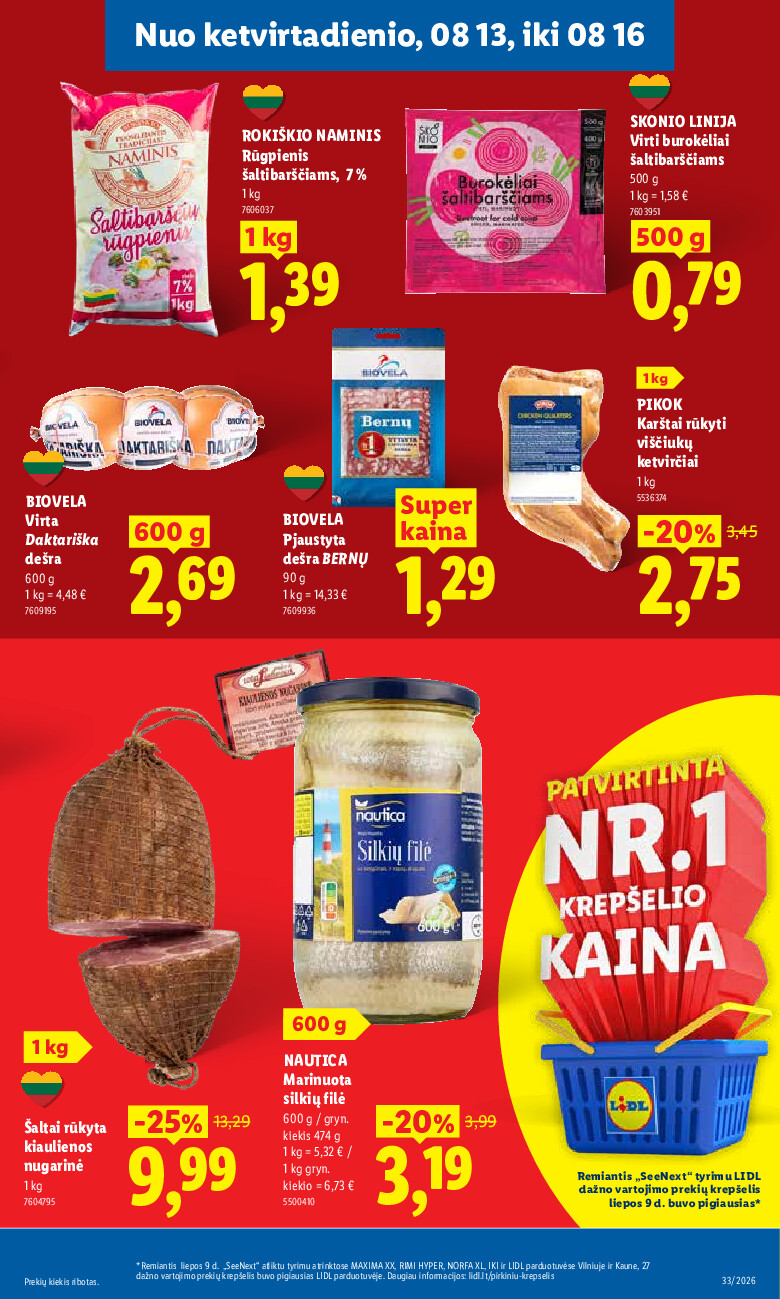 MAISTO PREKIŲ PASIŪLYMAI (2026-08-10 - 2026-08-16) | 29