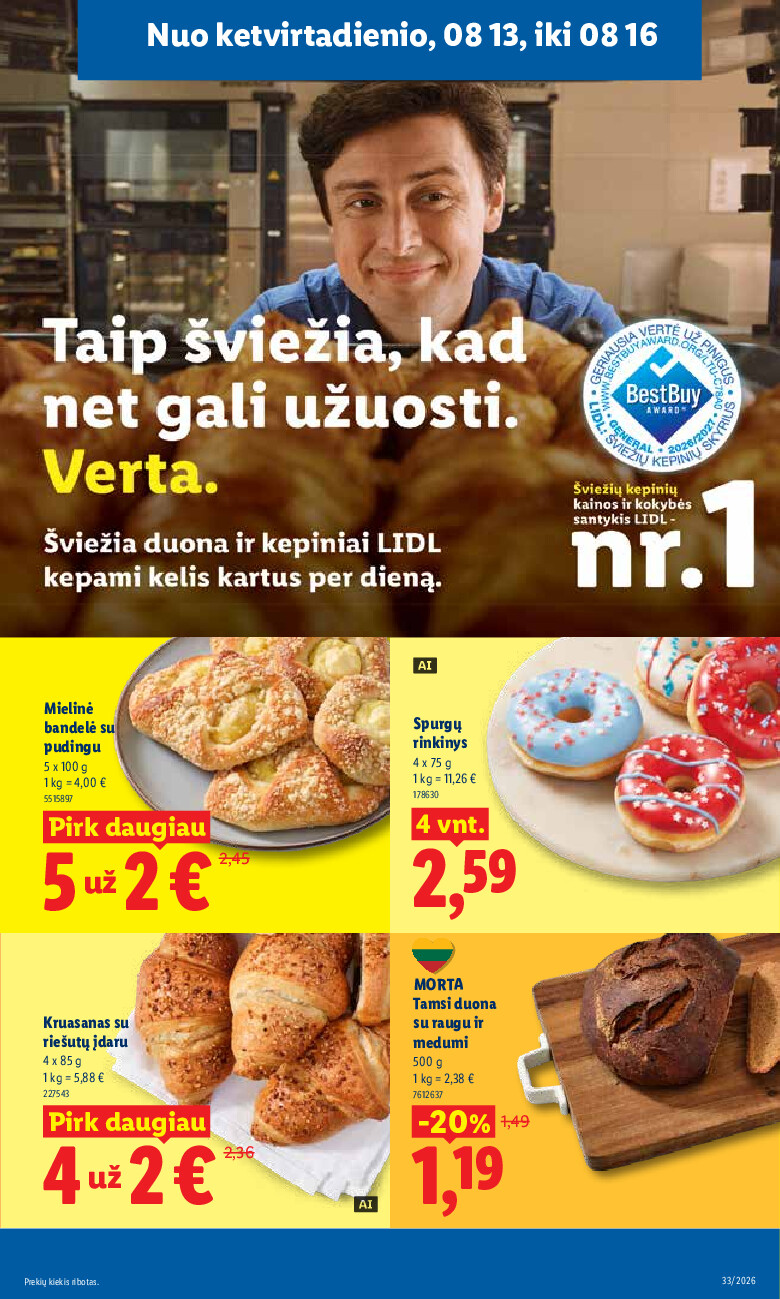 MAISTO PREKIŲ PASIŪLYMAI (2026-08-10 - 2026-08-16) | 33