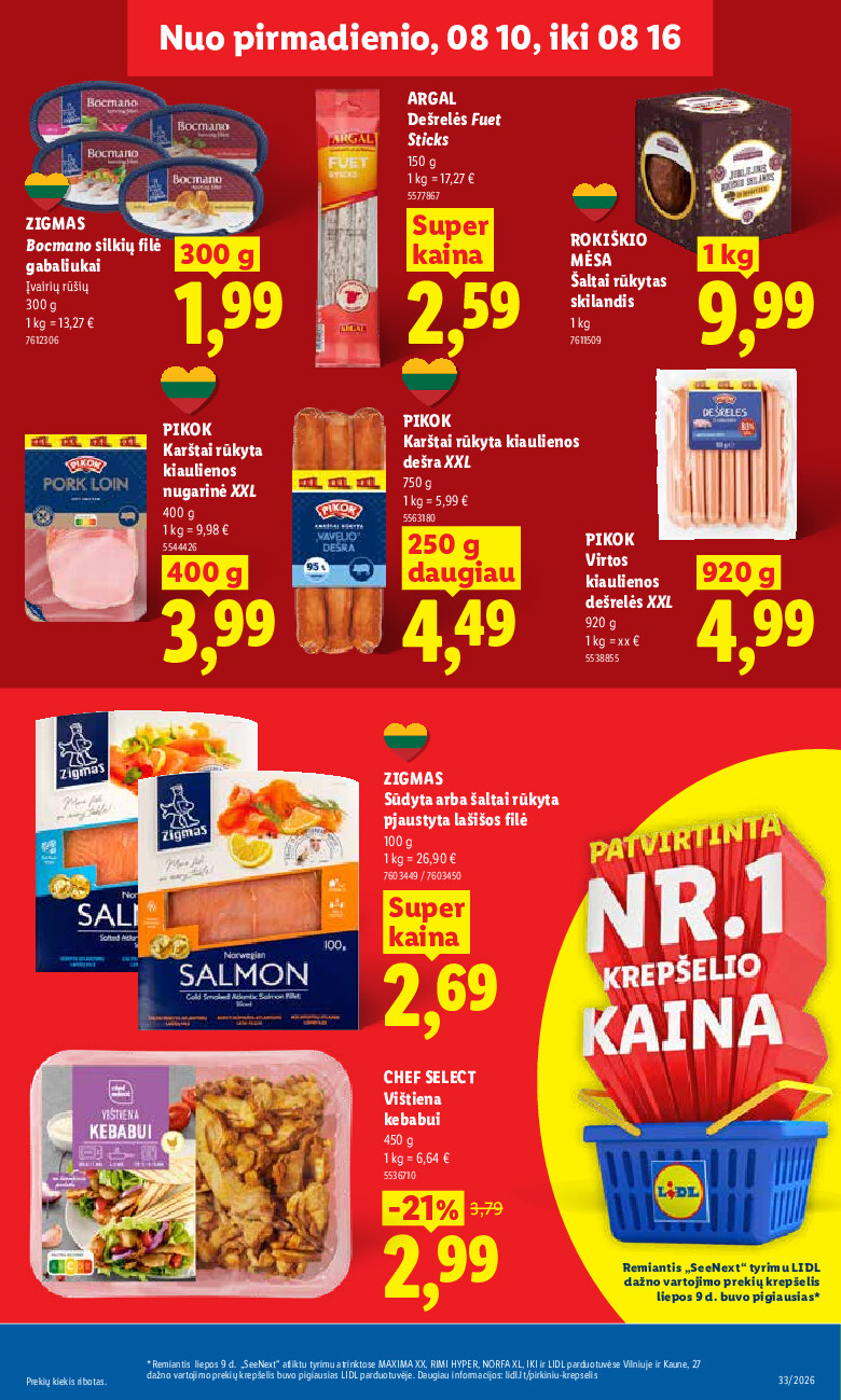 MAISTO PREKIŲ PASIŪLYMAI (2026-08-10 - 2026-08-16) | 9