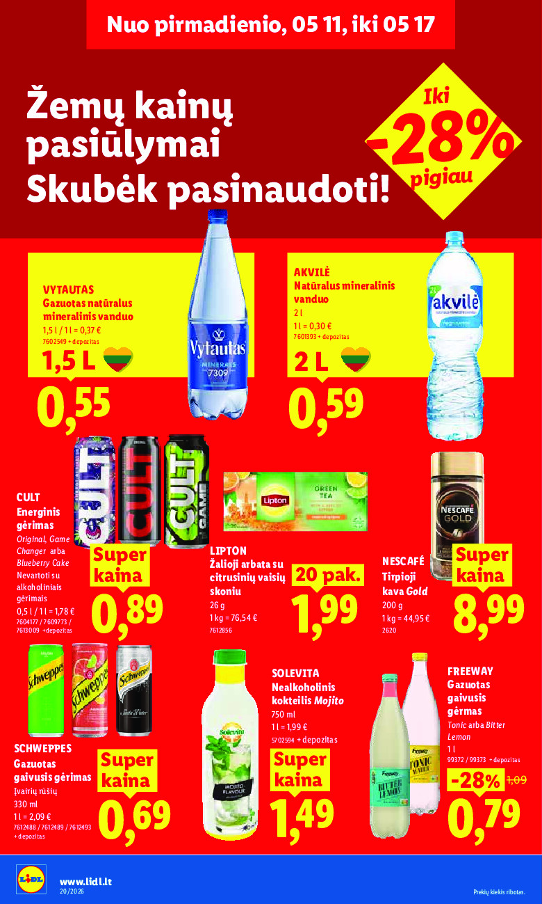 MAISTO PREKIŲ PASIŪLYMAI (2026-05-11 - 2026-05-17) | 16