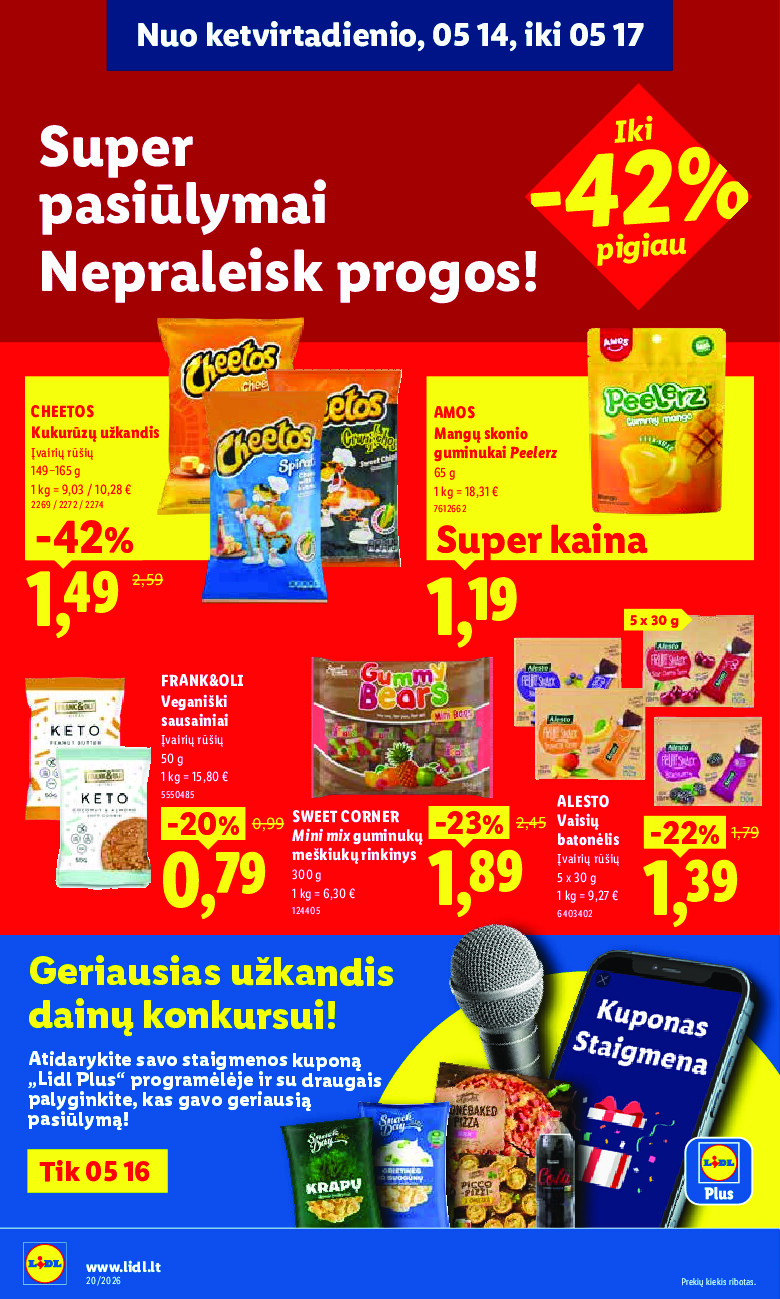MAISTO PREKIŲ PASIŪLYMAI (2026-05-11 - 2026-05-17) | 40