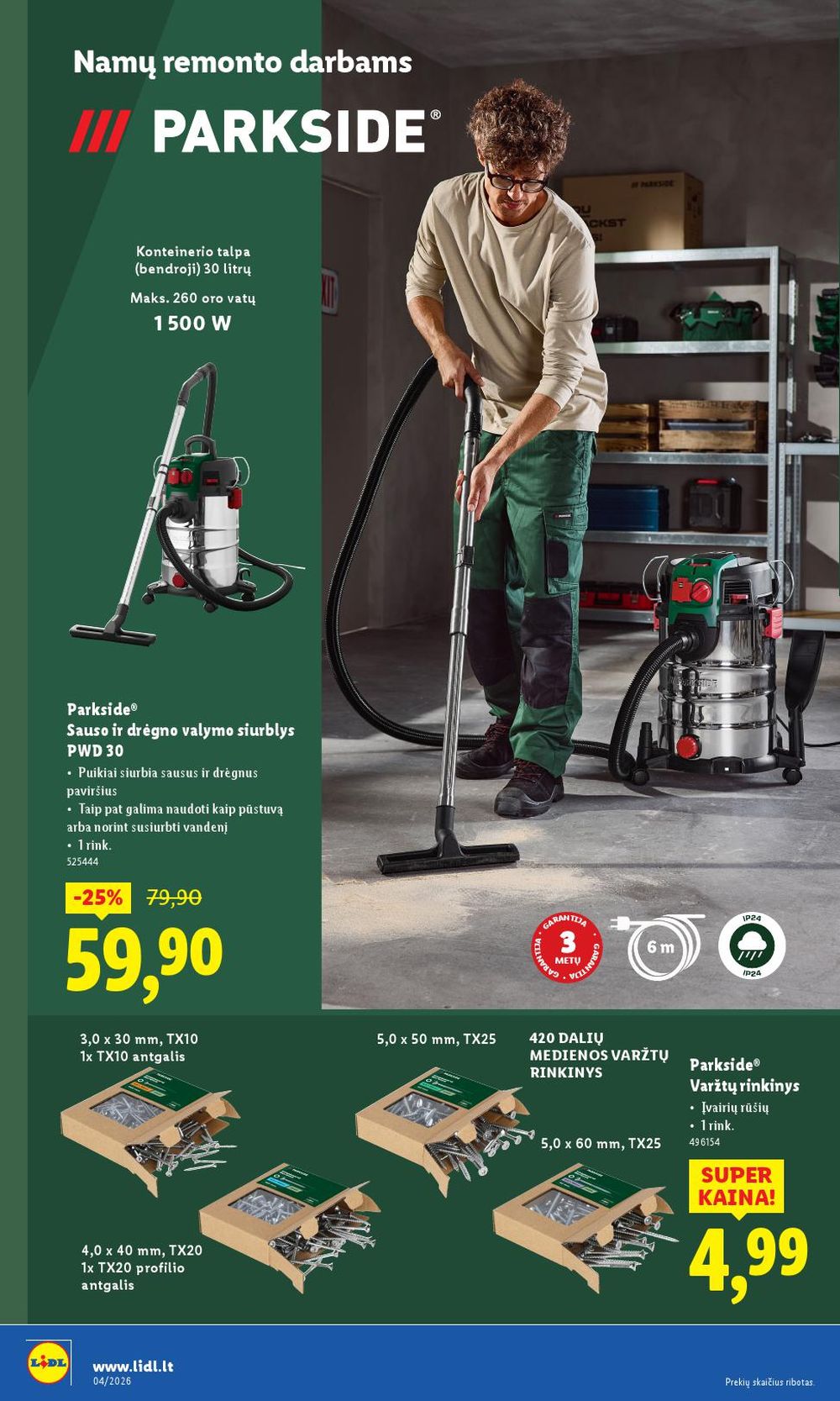 LIDL - Ne maisto prekių pasiūlymai (2026 01 19 - 2026 01 25) | 20