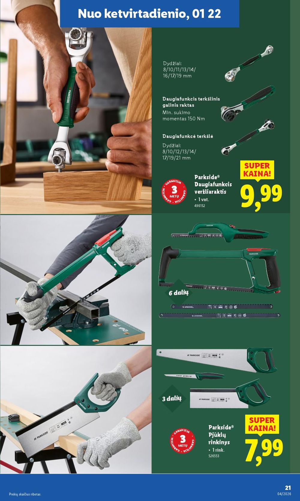 LIDL - Ne maisto prekių pasiūlymai (2026 01 19 - 2026 01 25) | 21